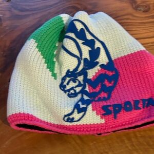 Sportalm ski beanie  - White, Green, Pink
